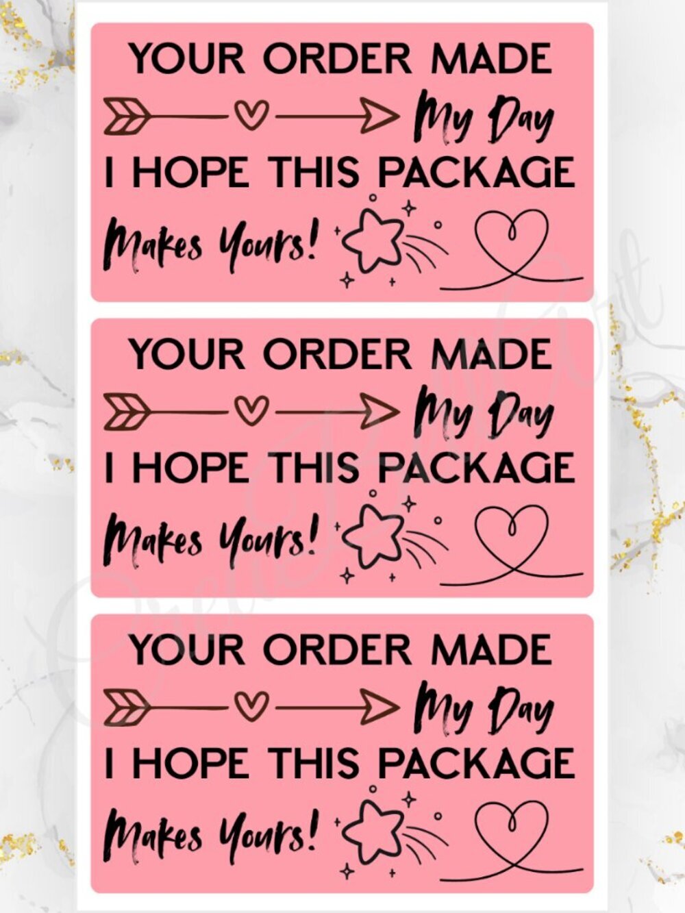 100 Thank you Stickers for Packaging | Small Business Labels